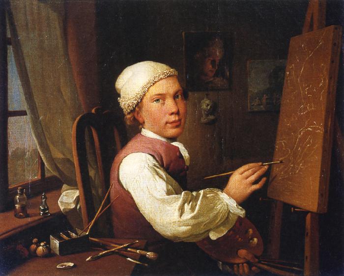 Jens Juel Self-portrait oil painting picture